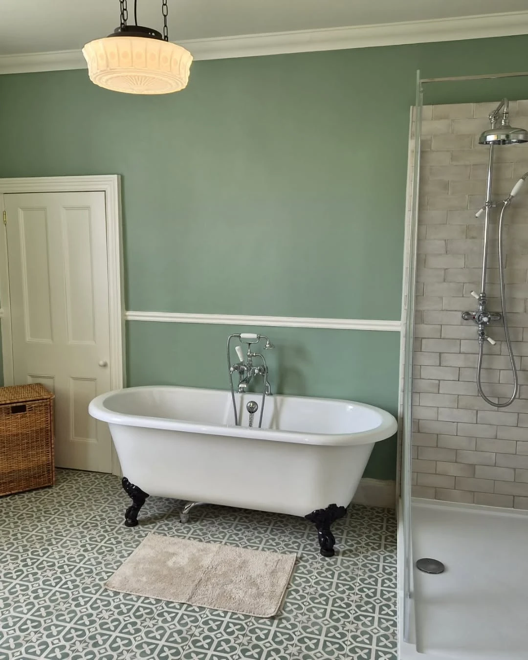 bath in bathroom