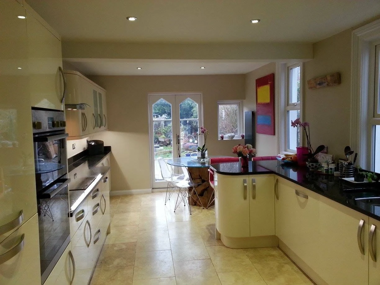wide view of whole kitchen